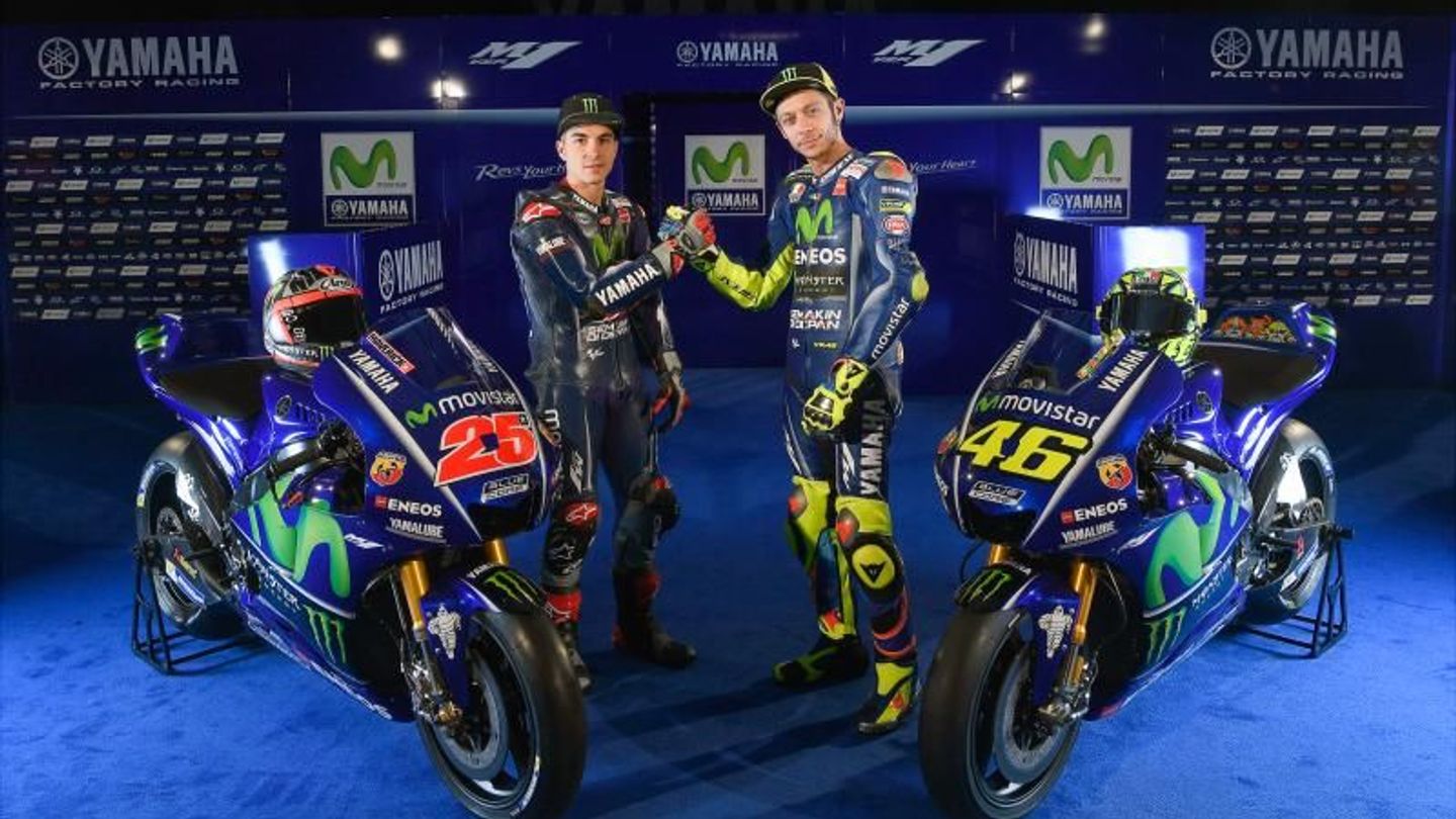 Yamaha 2017 MotoGP bike launched with Rossi and Vinales