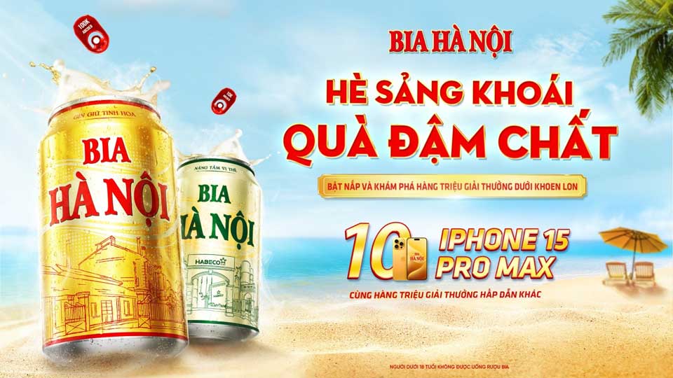 Bia Hà Nội Trúng Thưởng 2024: Tham gia ngay để có cơ hội trúng thưởng lớn
