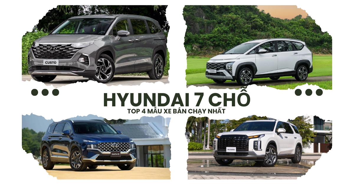 Mua xe Hyundai 7 chỗ xe xe giá tốt 2024, ưu đãi hấp dẫn!